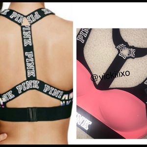 Victoria’s Secret PINK logo sports bra